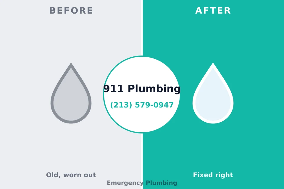 Before and after: plumbing company Mount Pleasant, UT